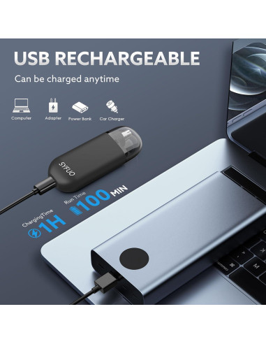 Recortador de Vello Nasal SYFUO Portátil Indoloro USB 9000 RPM