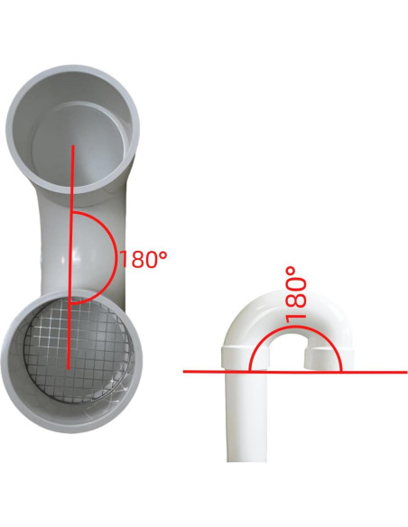 Pantalla de Ventilación PVC 2" LGQF-LL con Malla Acero Inoxidable Pantalla de Ventilación PVC 2" LGQF-LL con Malla Acero Inoxidable