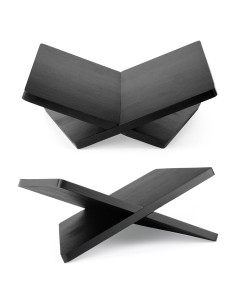 Soporte de Libro de Madera Onzsiefa - Ángulo 15 Negro