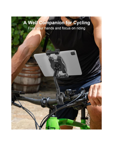 Soporte para Tableta Gooseneck Woleyi para Bicicleta 4-13" Soporte para Tableta Gooseneck Woleyi para Bicicleta 4-13"