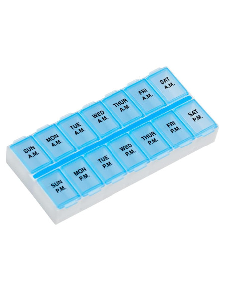 Organizador de Pastillas Ezy Dose Semanal AM/PM 7 Días Organizador de Pastillas Ezy Dose Semanal AM/PM 7 Días