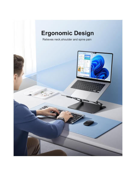 Soporte de Laptop JOIOT ST05 Negro Ajustable Ergonómico Soporte de Laptop JOIOT ST05 Negro Ajustable Ergonómico