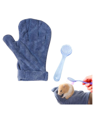 Kit de Cuidado para Hámster PurrrfectionPet - Guantes y Cepillo