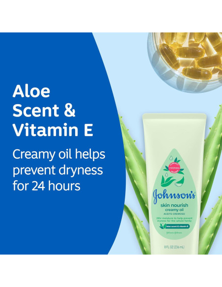 Crema Aceite Hidratante Johnson's Skin Nourish 236.6 ml Crema Aceite Hidratante Johnson's Skin Nourish 236.6 ml