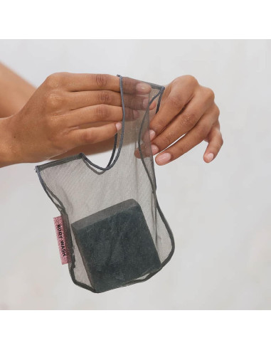 Bolsa de Jabón Sólido Kitsch Negra - Funda para Ducha
