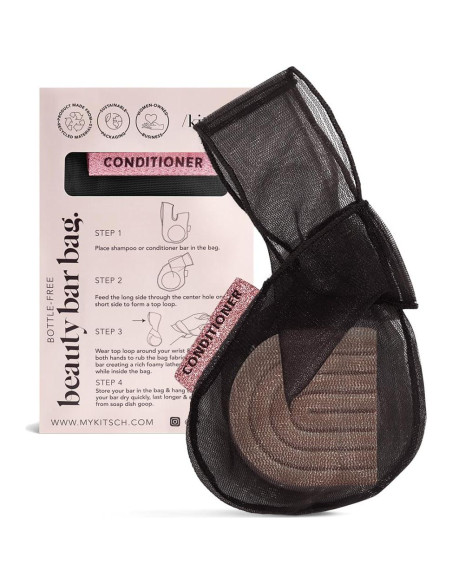 Bolsa de Jabón Sólido Kitsch Negra - Funda para Ducha Bolsa de Jabón Sólido Kitsch Negra - Funda para Ducha