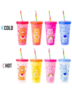 Tazas de plástico que cambian de color Care Bears 24 oz - Silver Buffalo 2
