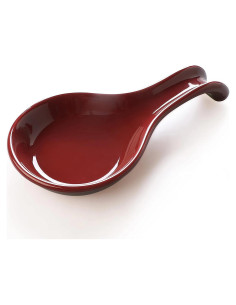 Soporte de Cuchara de Cerámica ONEMORE Grande Rojo