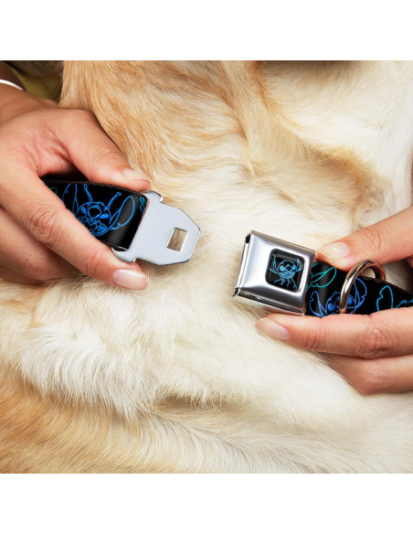 Collar para Perros Disney Buckle-Down 24.1-33 cm Neón Azul