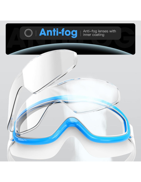 Gafas de natación LOEO para adultos - Paquete de 2, UV 100% Gafas de natación LOEO para adultos - Paquete de 2, UV 100%