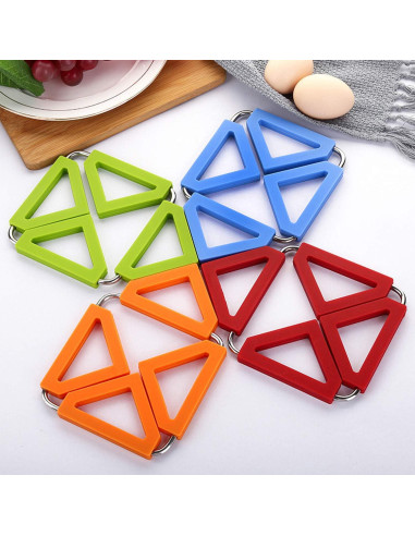 Juego de 5 Alfombrillas de Silicona Expandibles Reliancer