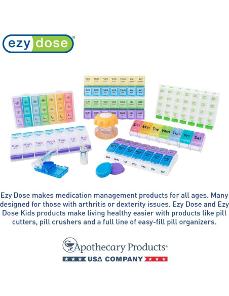 Organizador de Pastillas Semanal Ezy Dose XL AM/PM 7 Días Organizador de Pastillas Semanal Ezy Dose XL AM/PM 7 Días