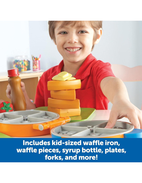 Juego de Comida Simulada Learning Resources Hora de Waffles 14 Piezas Juego de Comida Simulada Learning Resources Hora de Waffles 14 Piezas