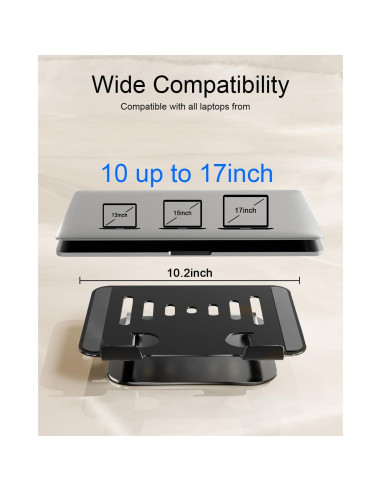 Soporte para Laptop Ajustable LINTYLE ST03 Ergonómico 10-16 Pulgadas