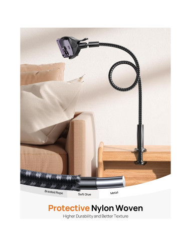 Soporte para teléfono Aomiker cuello de ganso 96 cm clip 80 mm