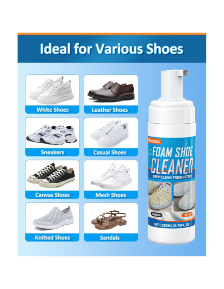 Kit de Limpieza de Zapatos Nanoxa 200ml con Cepillo y Toalla Kit de Limpieza de Zapatos Nanoxa 200ml con Cepillo y Toalla