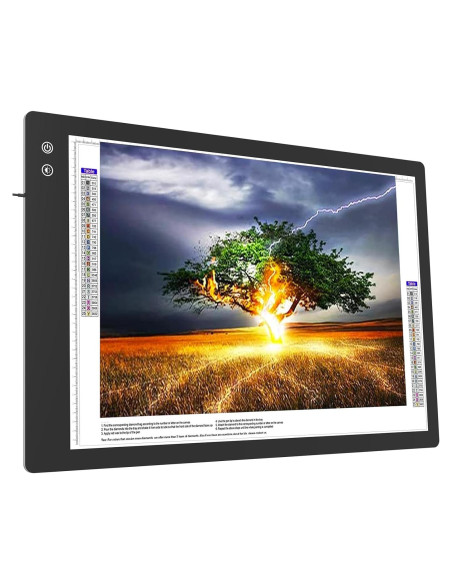 Tablero de Luz LED A1 TOHETO Recargable 90x60cm 3 Colores Tablero de Luz LED A1 TOHETO Recargable 90x60cm 3 Colores