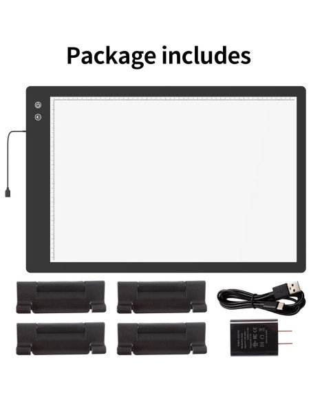 Tablero de Luz LED A1 TOHETO Recargable 90x60cm 3 Colores Tablero de Luz LED A1 TOHETO Recargable 90x60cm 3 Colores