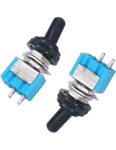 Interruptor Toggle Mini TWTADE 2 Pin SPDT 6A 125V Azul