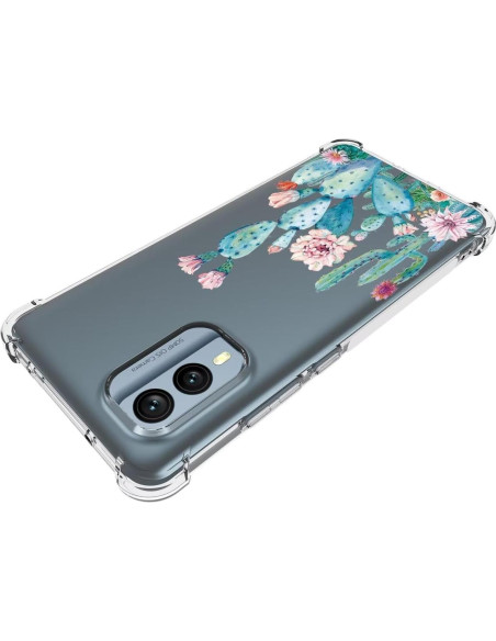 Funda Protectora TPU Floral para Nokia X30 5G 6.43" Cactus Funda Protectora TPU Floral para Nokia X30 5G 6.43" Cactus