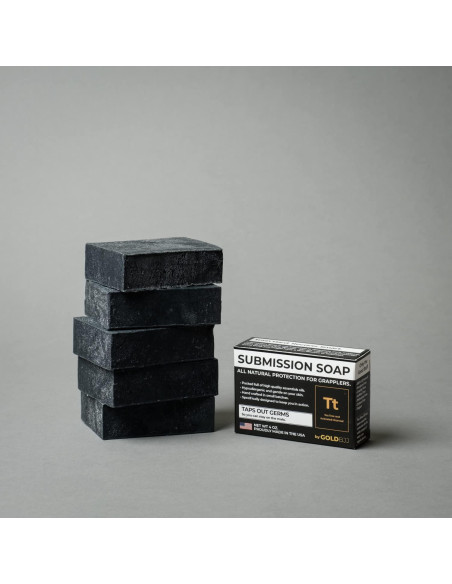 Jabón de Aceite de Árbol de Té Gold BJJ 113g Carbón Activado Jabón de Aceite de Árbol de Té Gold BJJ 113g Carbón Activado