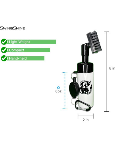 Limpiador de Palos de Golf SwingShine 2 en 1 con Toalla