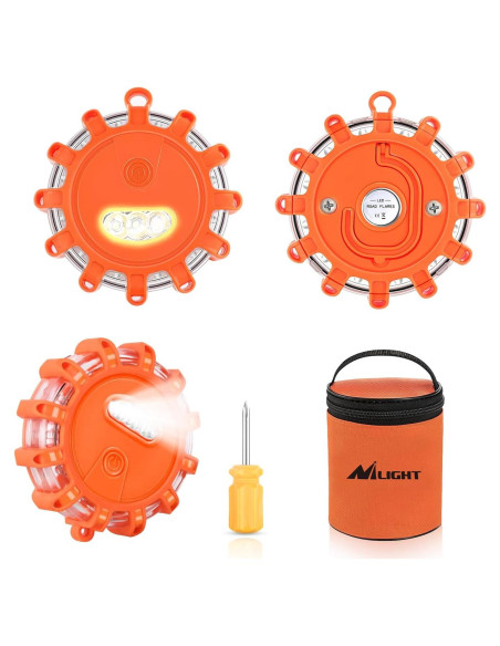 Luces de Emergencia LED Nilight 3 Piezas con Modos SOS Luces de Emergencia LED Nilight 3 Piezas con Modos SOS