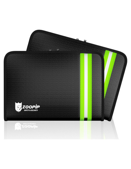 Bolsa a Prueba de Fuego ZOOPIP 27.4x18.7 cm 2 Pcs Negra Bolsa a Prueba de Fuego ZOOPIP 27.4x18.7 cm 2 Pcs Negra