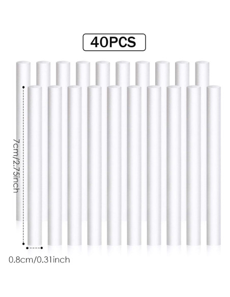 40 Filtros de Algodón para Humidificador Boao 6.99 cm 40 Filtros de Algodón para Humidificador Boao 6.99 cm