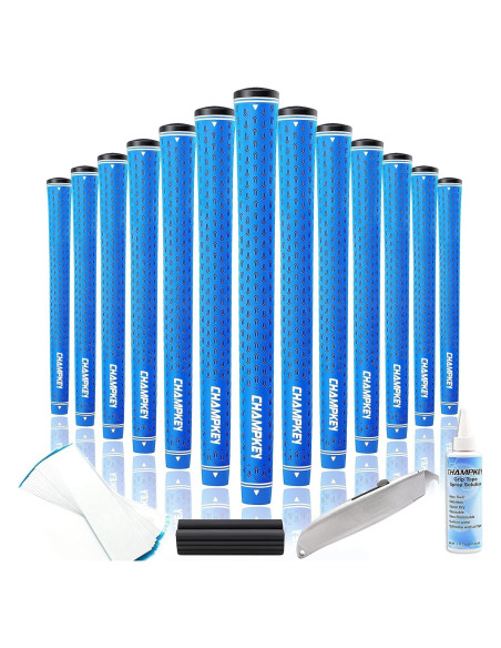 Agarre de Golf CHAMPKEY Y-LITE 13 Piezas Estándar Azul Agarre de Golf CHAMPKEY Y-LITE 13 Piezas Estándar Azul