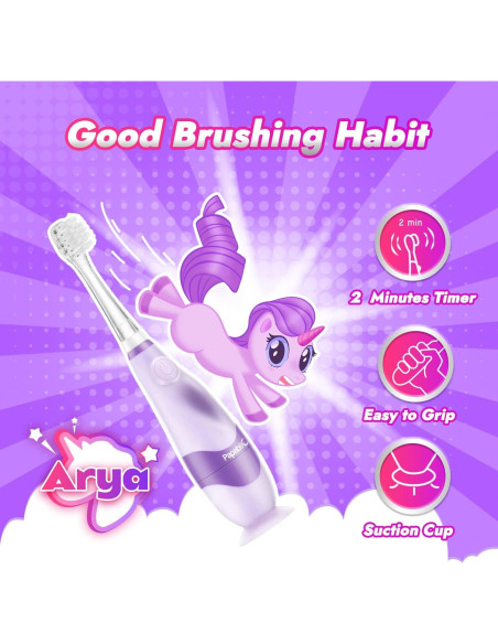 Cepillo de Dientes Eléctrico Papablic Arya para Niños 1-3 Años Cepillo de Dientes Eléctrico Papablic Arya para Niños 1-3 Años