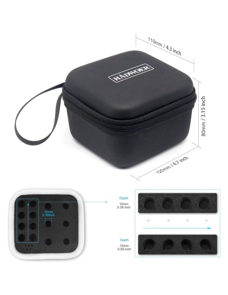 Organizador Portátil Hadwoer para Cuchillas Cricut - Funda Negra Organizador Portátil Hadwoer para Cuchillas Cricut - Funda Negra