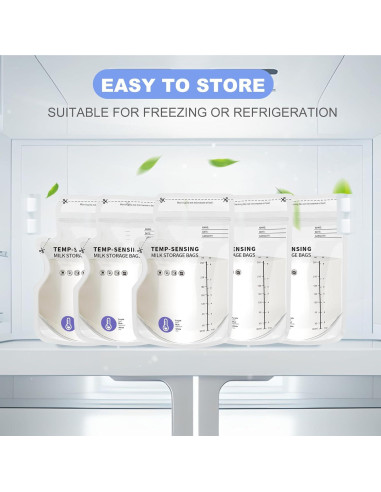 Bolsas de Almacenamiento de Leche Materna EIOFG 120 Unidades 250 mL