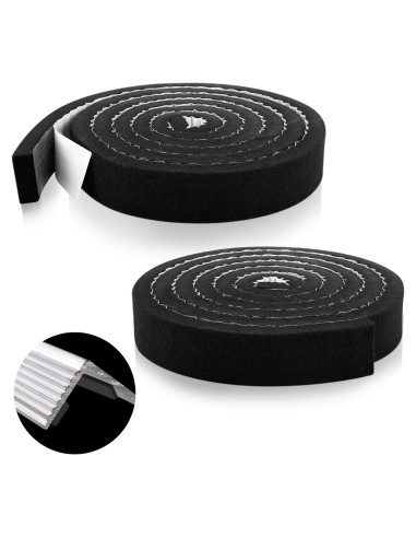 Tiras de Cierre Ventiladas Maasechs 6.1 m Fieltro Negro