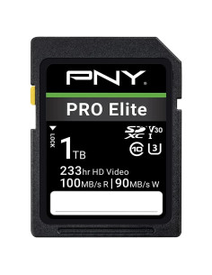 Tarjeta de Memoria Flash PNY 1TB PRO Elite SDXC UHS-I 100MB/s