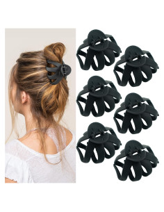 Pinzas para Cabello de Pulpo Maorulu Negras Medianas 7.1 cm