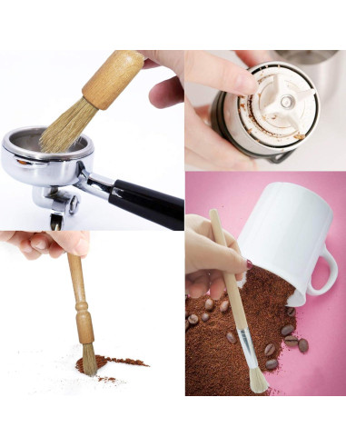 Set de 2 Cepillos de Limpieza para Molinillo de Café Alovexiong