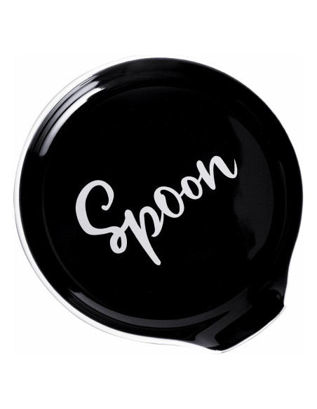 Soporte de Cuchara de Cerámica GDCZ Negro 12.7 cm para Cocina Soporte de Cuchara de Cerámica GDCZ Negro 12.7 cm para Cocina