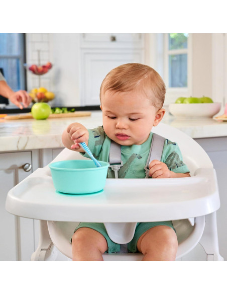 Cucharas Munchkin Gentle Dip para Bebés - 3 Piezas Azul/Verde Cucharas Munchkin Gentle Dip para Bebés - 3 Piezas Azul/Verde