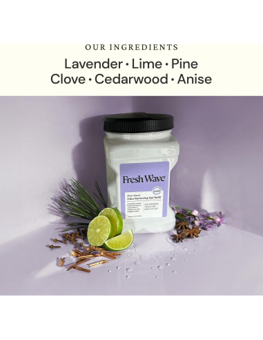 Recarga Gel Eliminador de Olores Fresh Wave Lavanda 1.89L