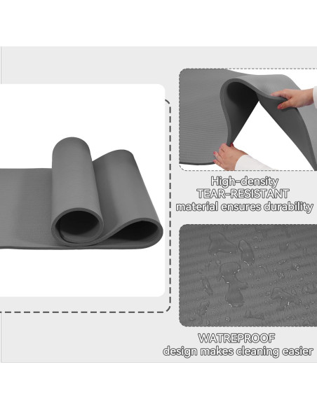 Mat de Yoga Fitvids 180x61cm con Accesorios Incluidos Mat de Yoga Fitvids 180x61cm con Accesorios Incluidos