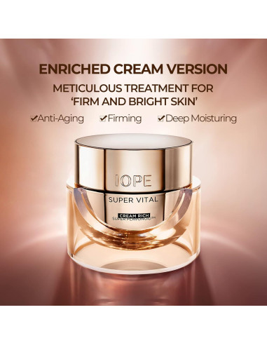 Crema Facial IOPE Super Vital 50ml - Hidratante Antienvejecimiento