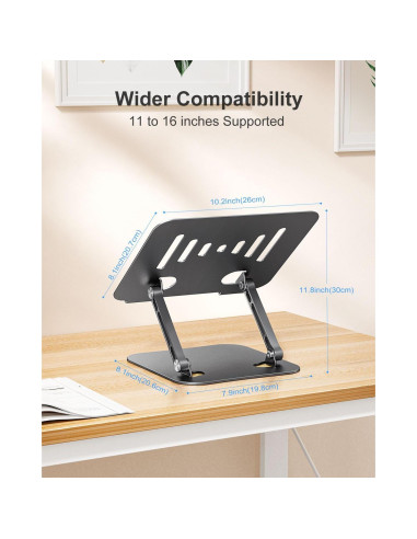 Soporte Ajustable para Laptop JUANWE, Plegable y Ergonómico
