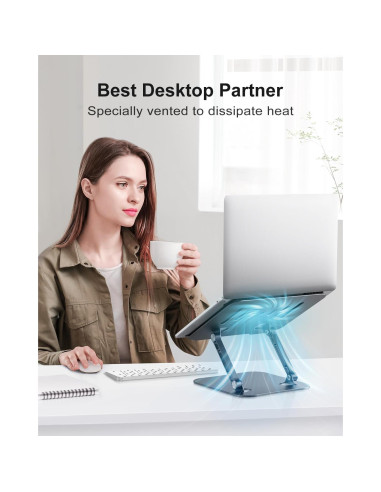 Soporte Ajustable para Laptop JUANWE, Plegable y Ergonómico