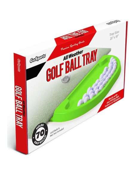 Bandeja de Pelotas de Golf GoSports 70 Pelotas Verde Bandeja de Pelotas de Golf GoSports 70 Pelotas Verde