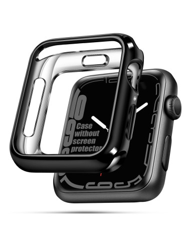 Funda TPU 38mm top4cus para Apple Watch Series 1-8 - Negro