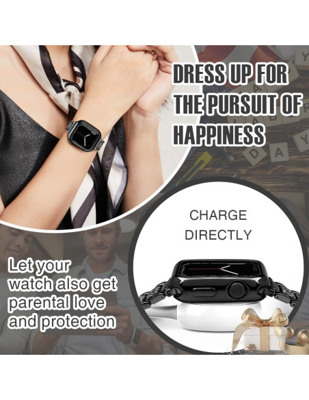 Funda TPU 38mm top4cus para Apple Watch Series 1-8 - Negro Funda TPU 38mm top4cus para Apple Watch Series 1-8 - Negro