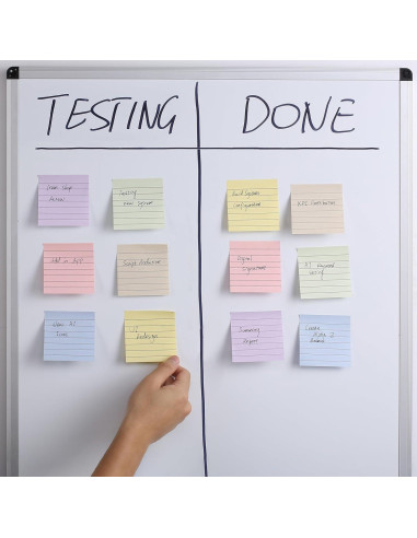 Notas Adhesivas Rayadas Mr. Pen 3x3" Morandi 720 Hojas