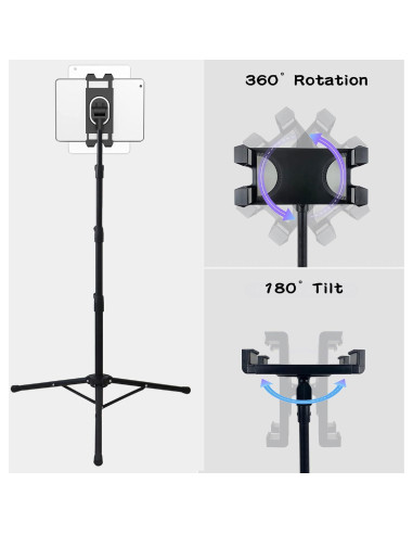 Soporte de Piso Raking para Tableta 5.3-32.8 cm Ajustable