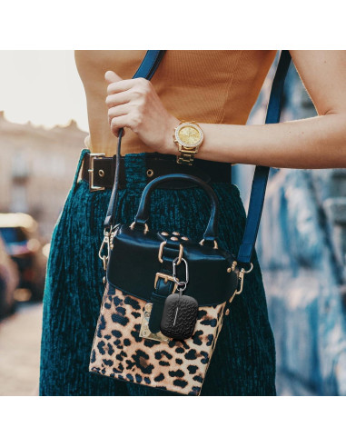 Funda de Silicona Leopardo DGege para AirPods Pro 2 - Negro